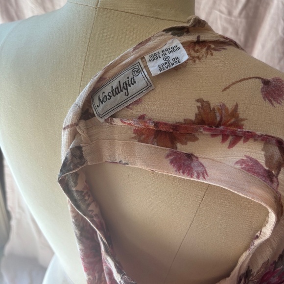 Beautiful Nostalgia Vintage dress in pastel pink Size US8--US12 - Picture 8 of 8